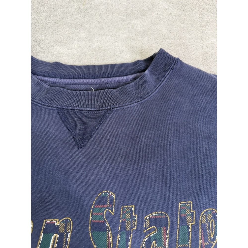 Vintage 90s Penn State Nittany Lions Sweatshirt Men's Size Large Blue - Picture 6 of 13